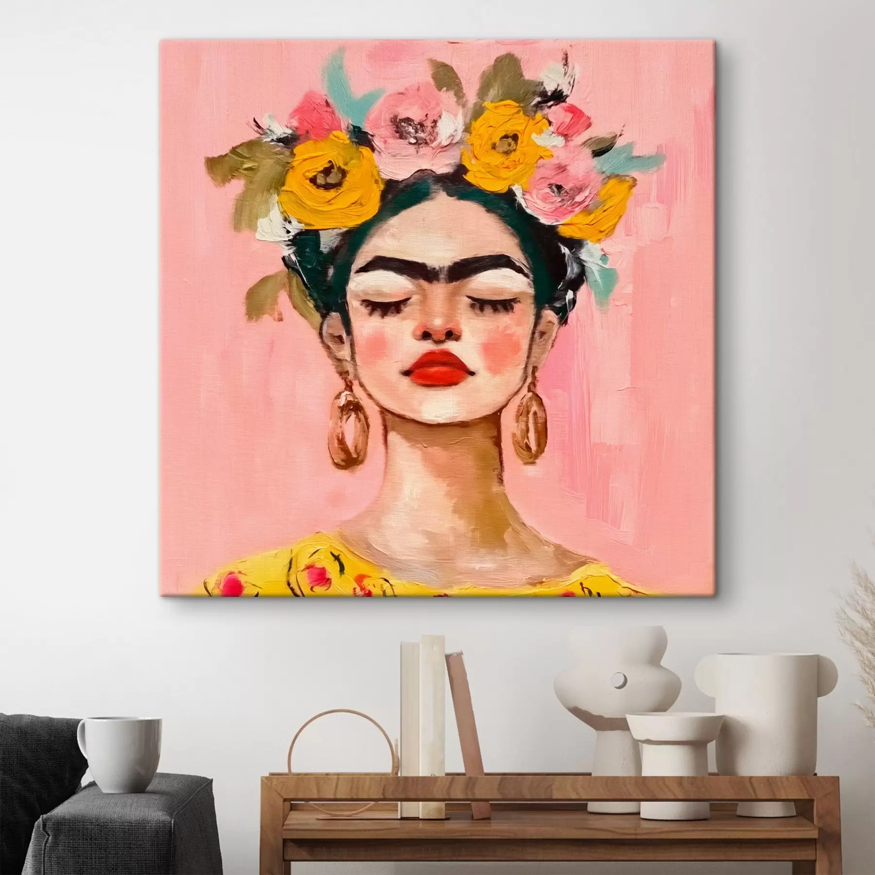 Paveikslėlis Frida Kahlo spausdinta tekstūra s38292