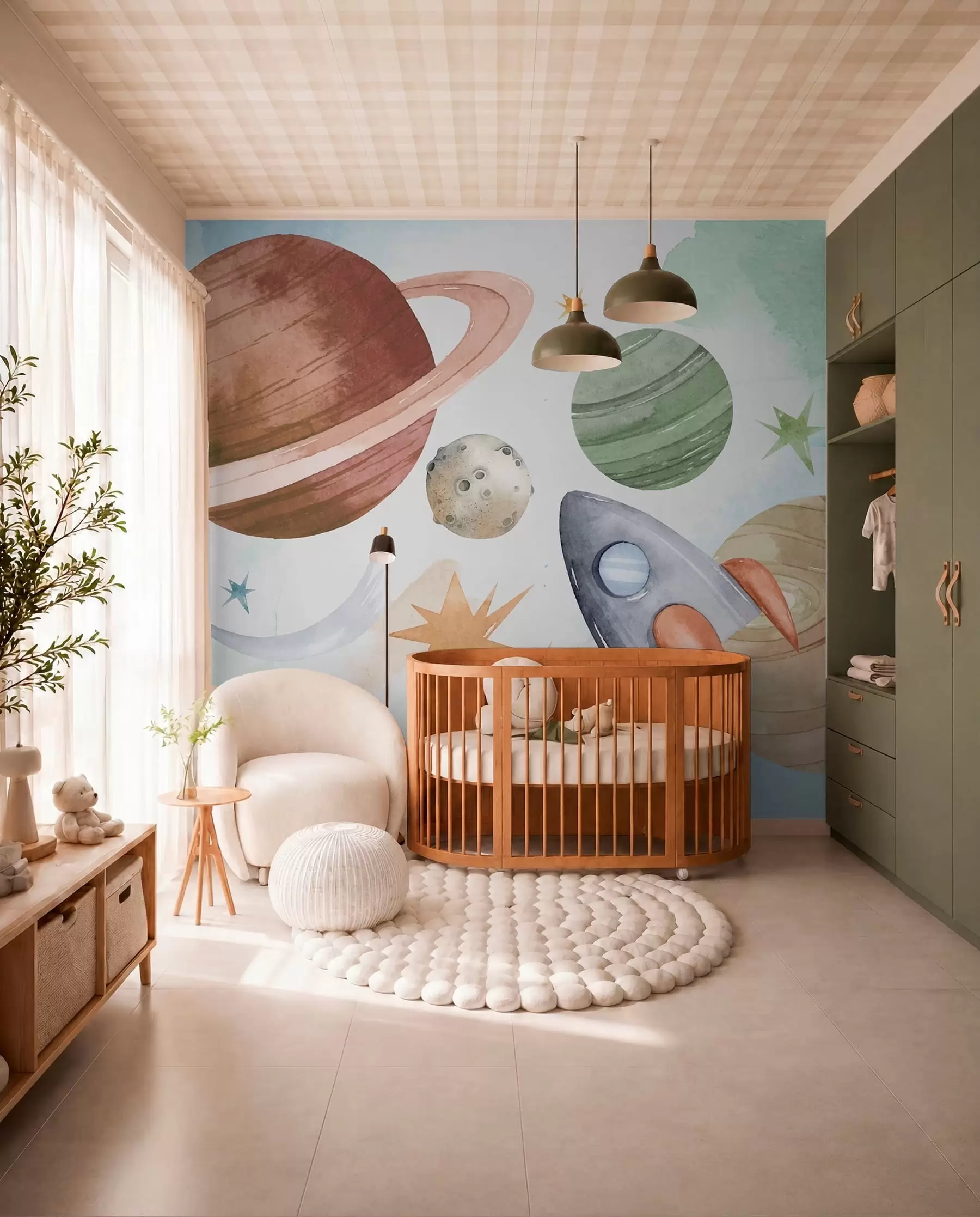 Fototapetai Pastelinių planetų paradas w00539