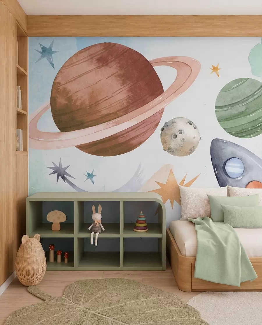 Fototapetai Pastelinių planetų paradas w00539