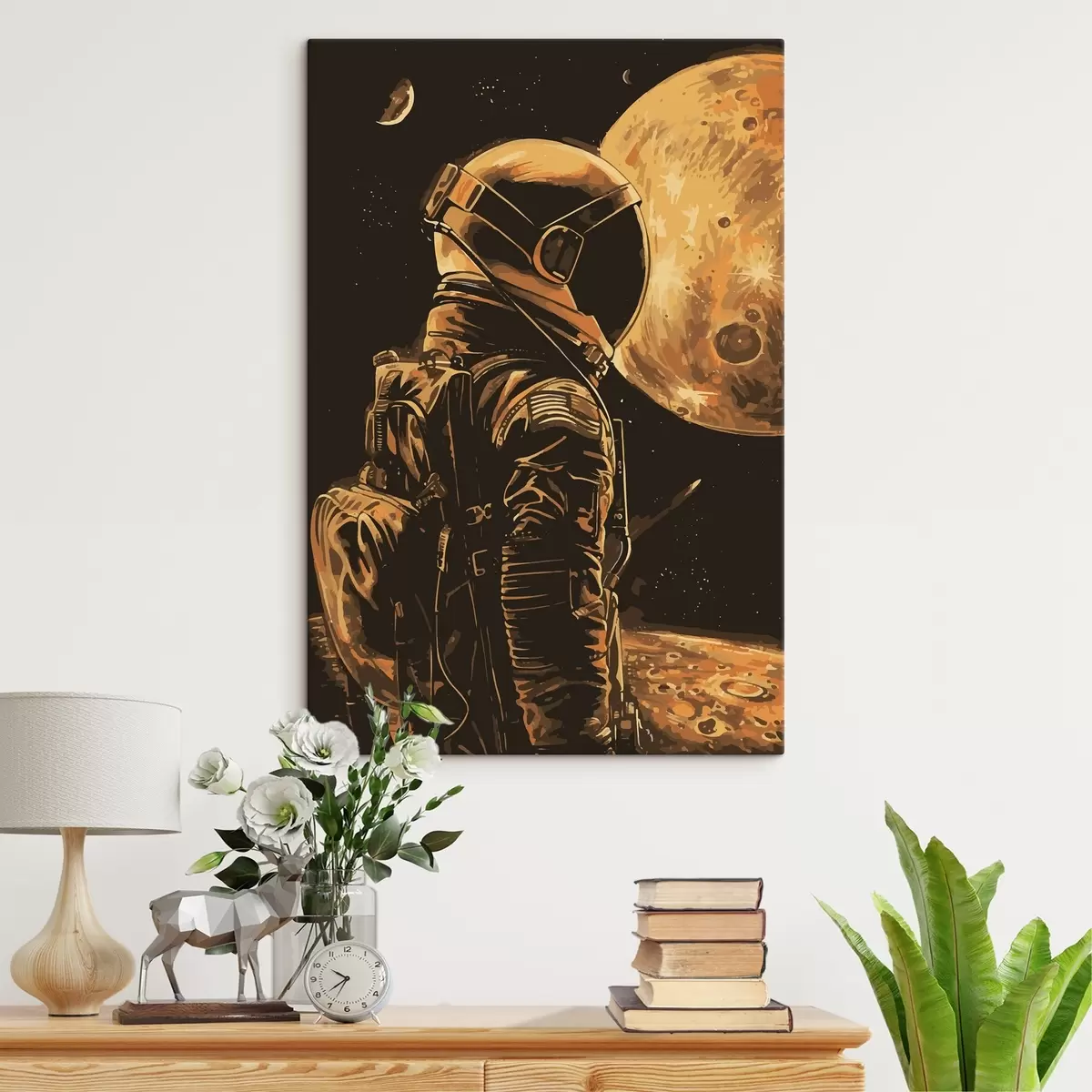 Paveikslėlis Astronautas žiūri į planetą s38314