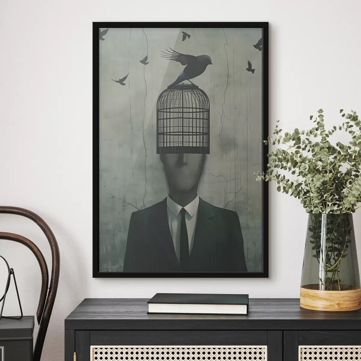 Plakatas Abstraktus vyro paveikslas f38517