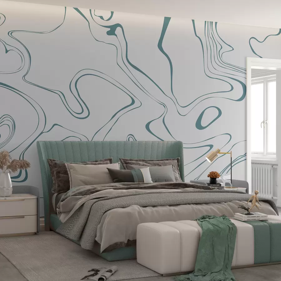 Fototapetai Abstraktus fonas su marmuro efektu mėlyna spalva w00634v2