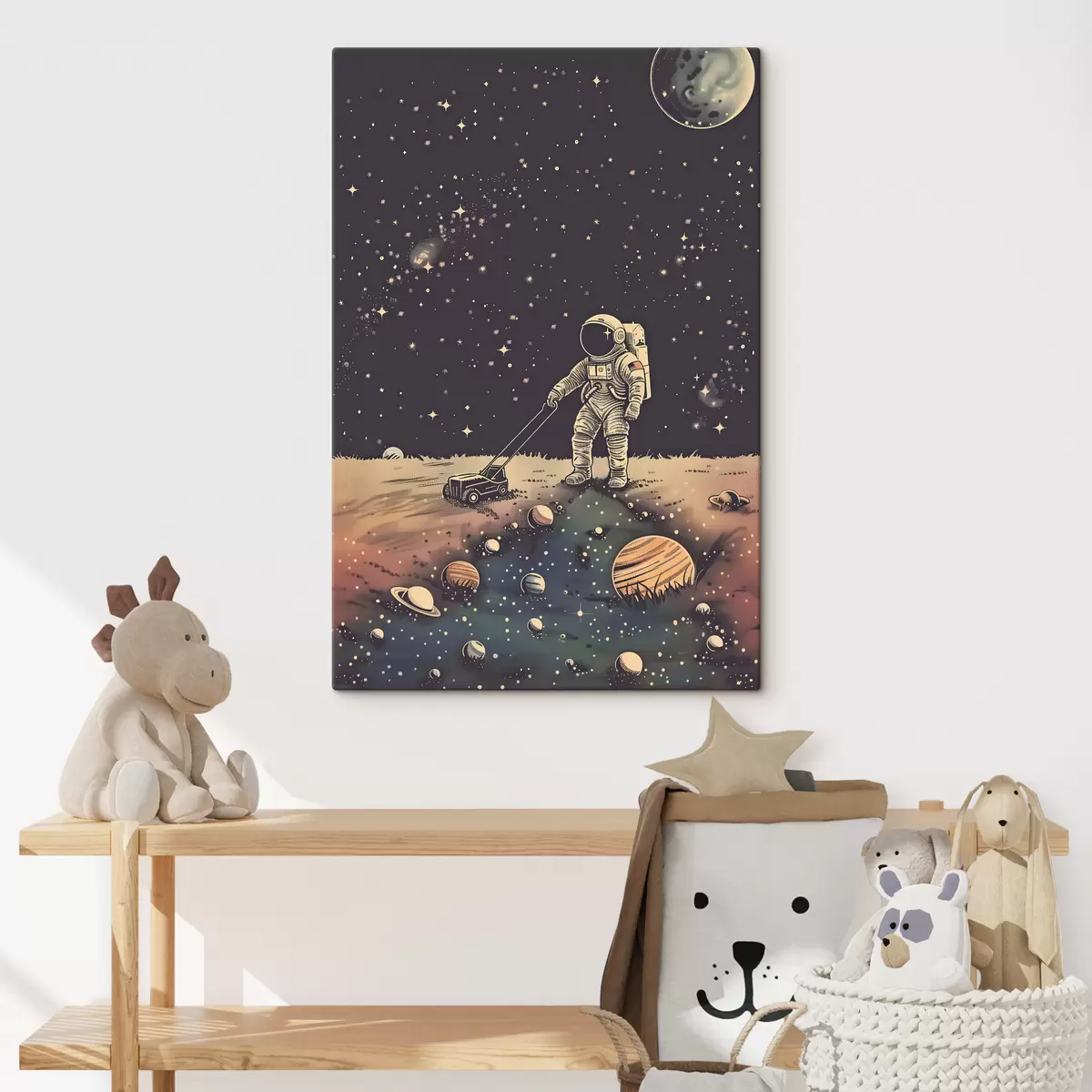 Paveikslėlis Astronautas su vejapjove kosmose s38637