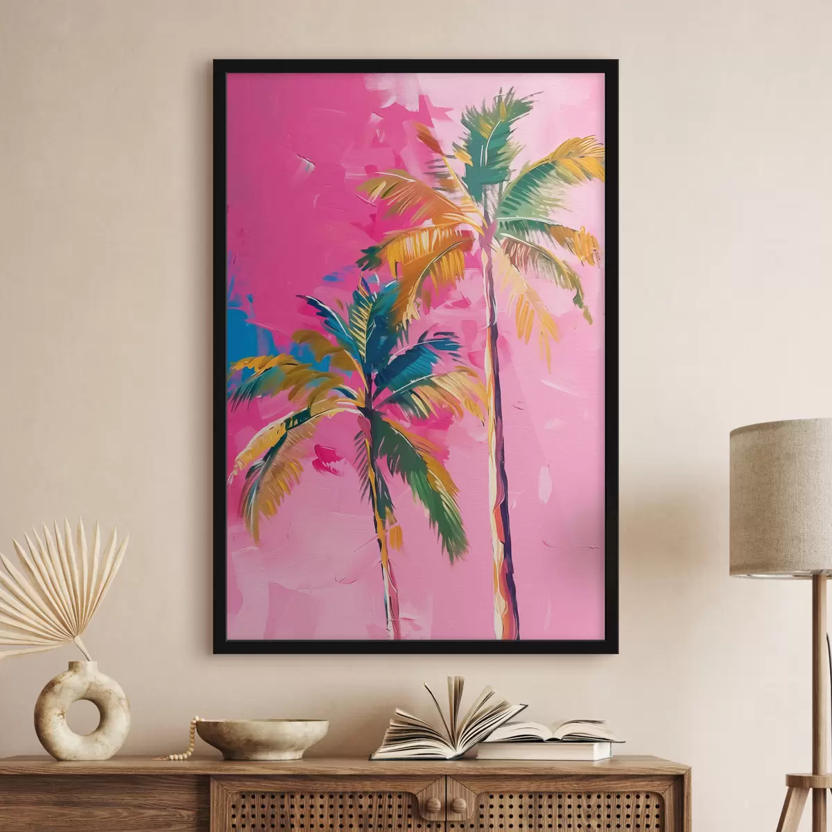 Plakatas Spalvingos palmės f38781