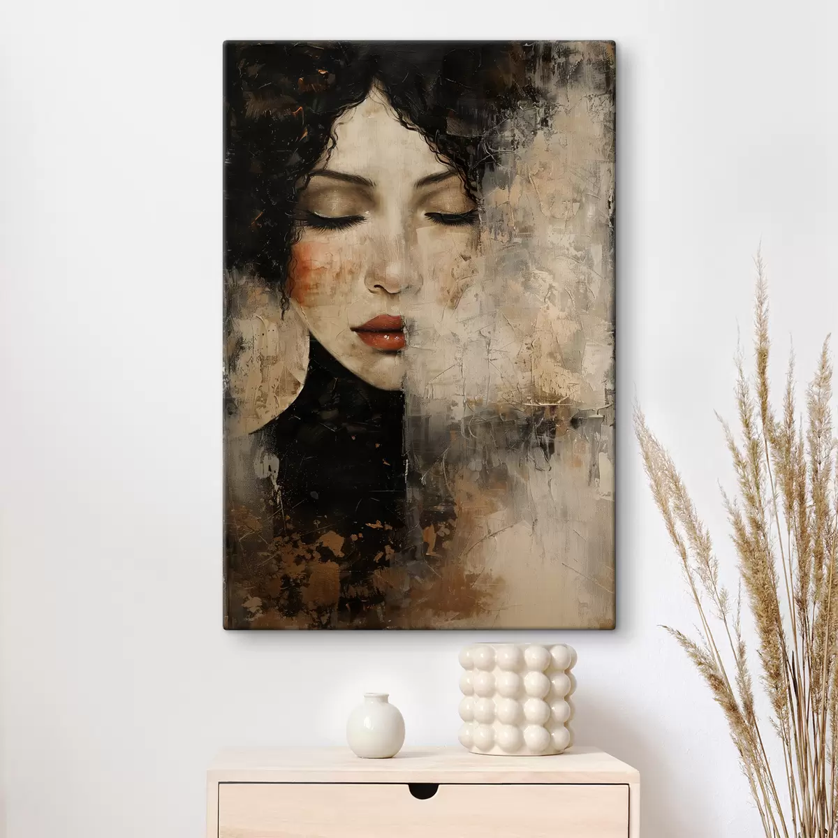 Paveikslėlis Mergina tamsiais plaukais s38789