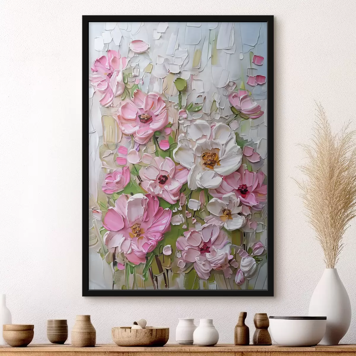 Plakatas Gėlės potėpiais f38866