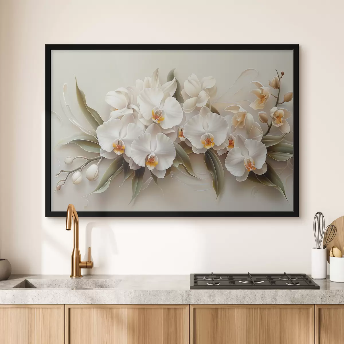 Plakatas Šviesios orchidėjos f38704