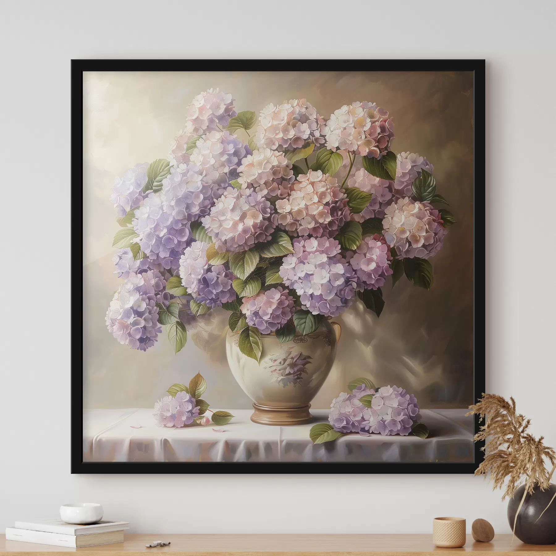 Paveikslėlis Gležnos hortenzijos ant stalo f38710