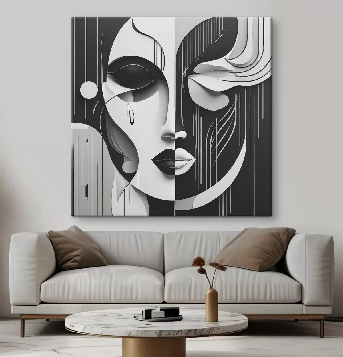 Paveikslėlis Juodai balta kaukė s38850