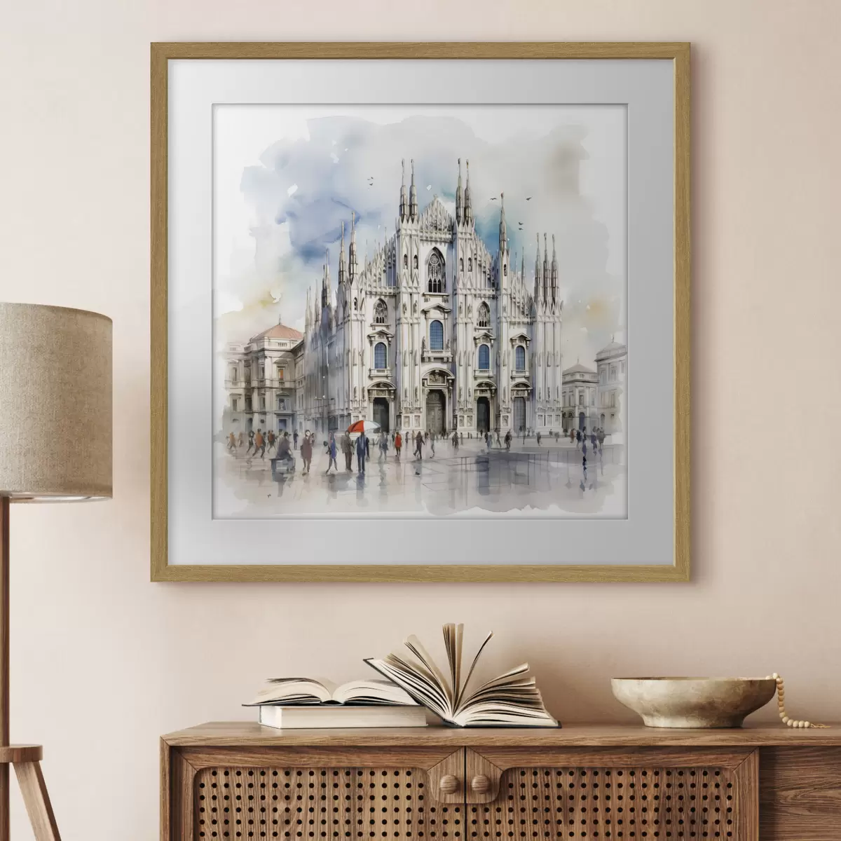 Plakatas Lietus virš Milano f38938
