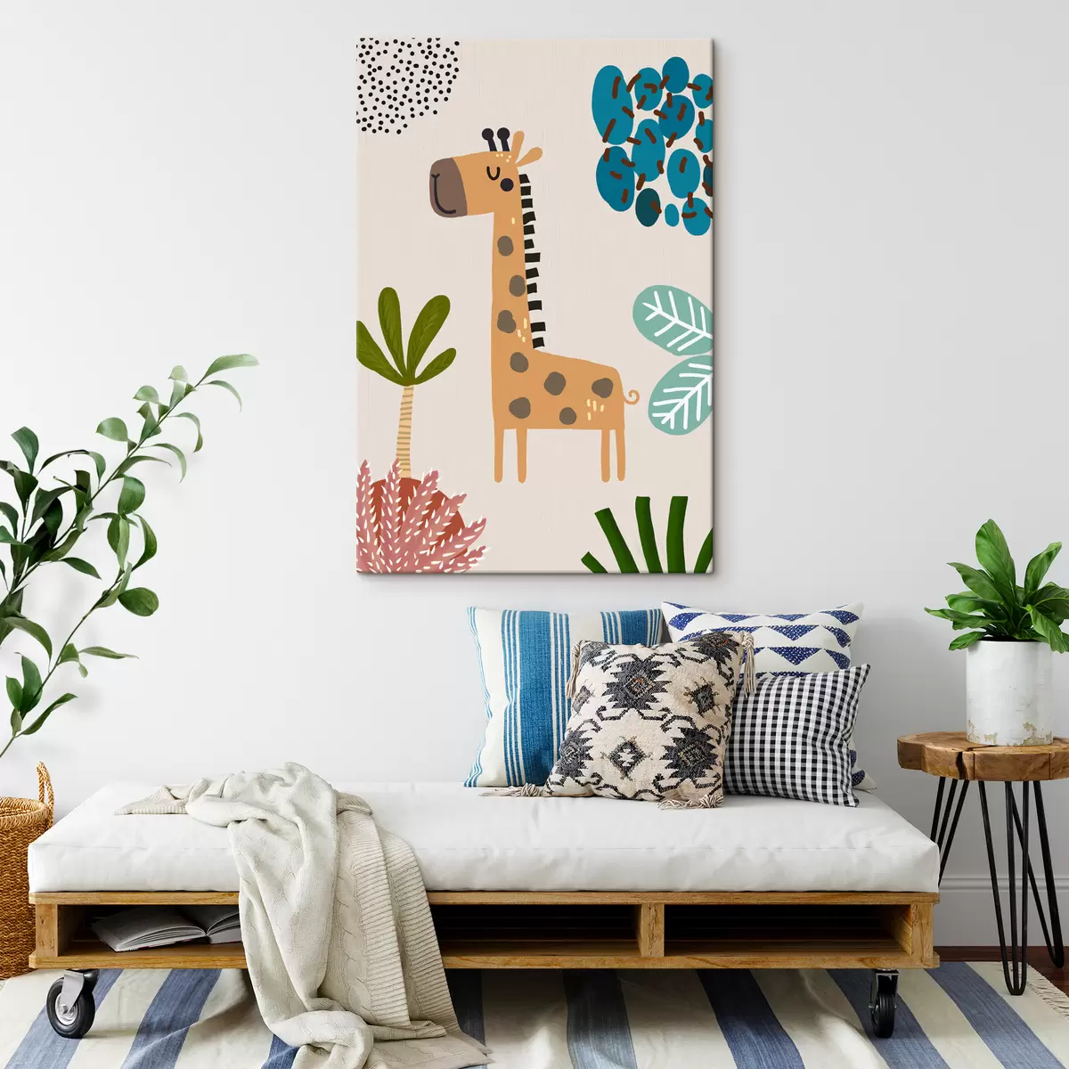 Paveikslėlis Žirafa džiunglėse safari stiliaus, boho s39096