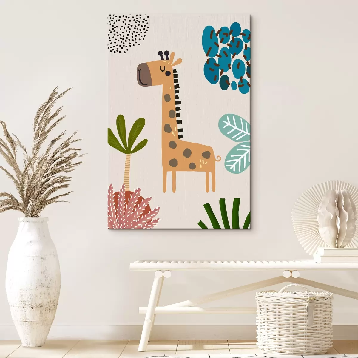 Paveikslėlis Žirafa džiunglėse safari stiliaus, boho s39096