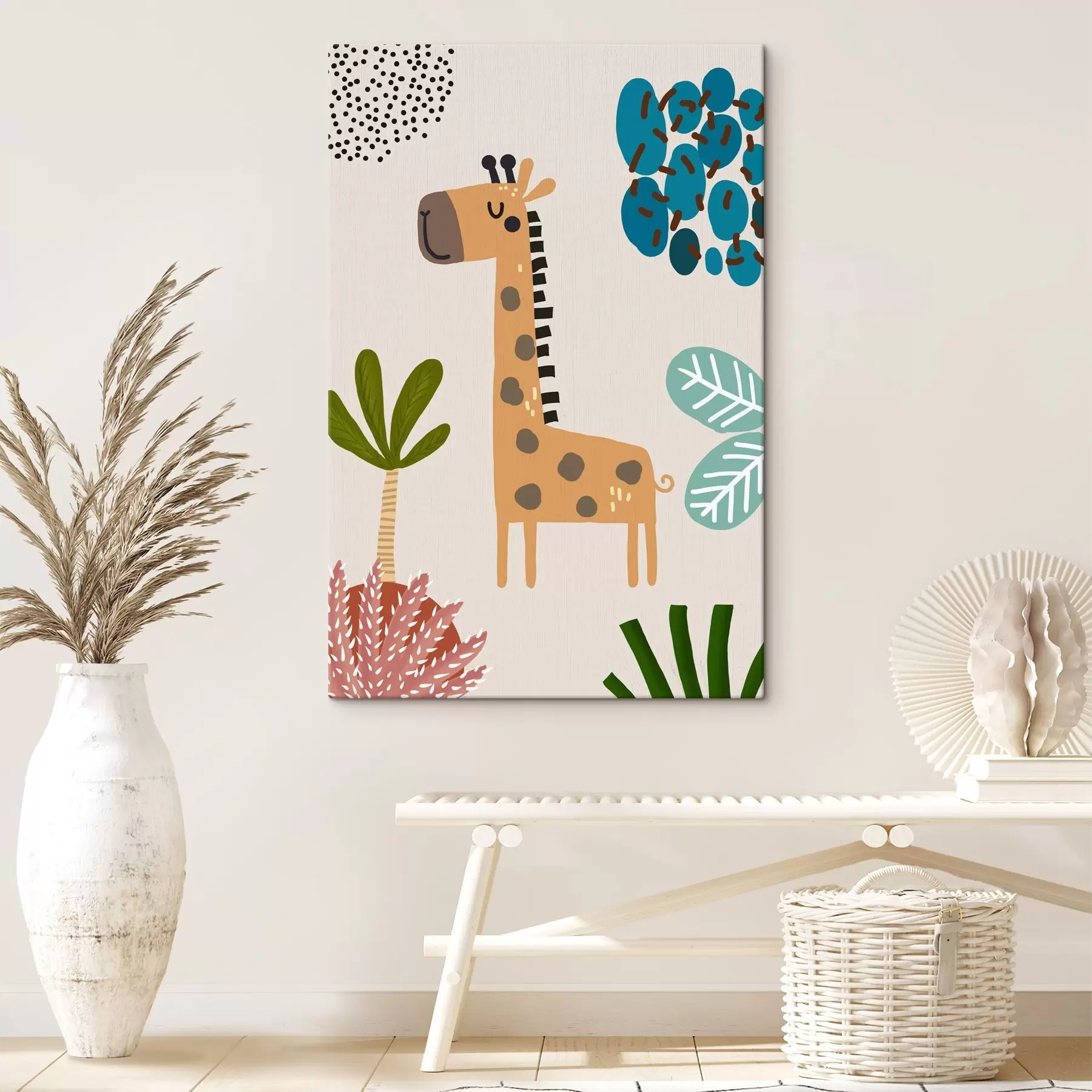 Paveikslėlis Žirafa džiunglėse safari stiliaus, boho s39096