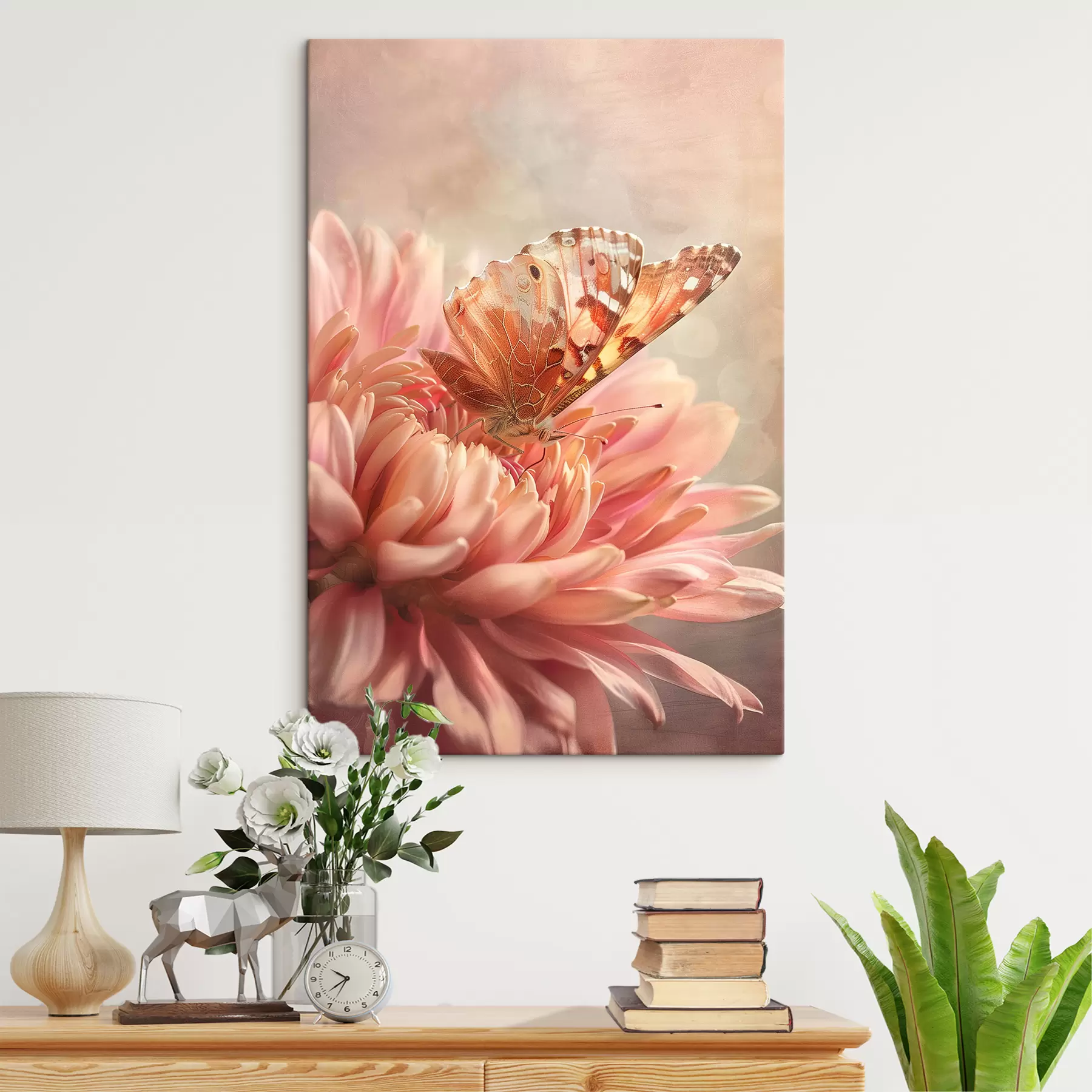 Fototapetai Drugelis ant didelio žiedpumpurio s39071