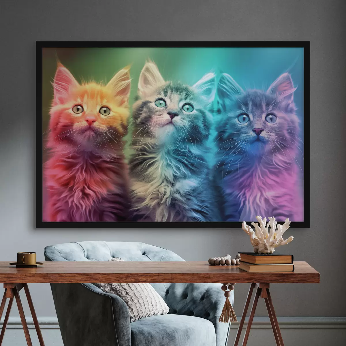 Plakatas Trys kačiukai f39082