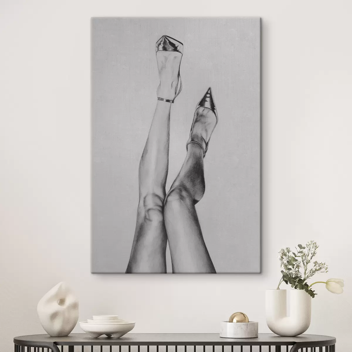 Paveikslėlis Modelio kojos ant kulnų mados iliustracijos meno nauja tendencija s39108