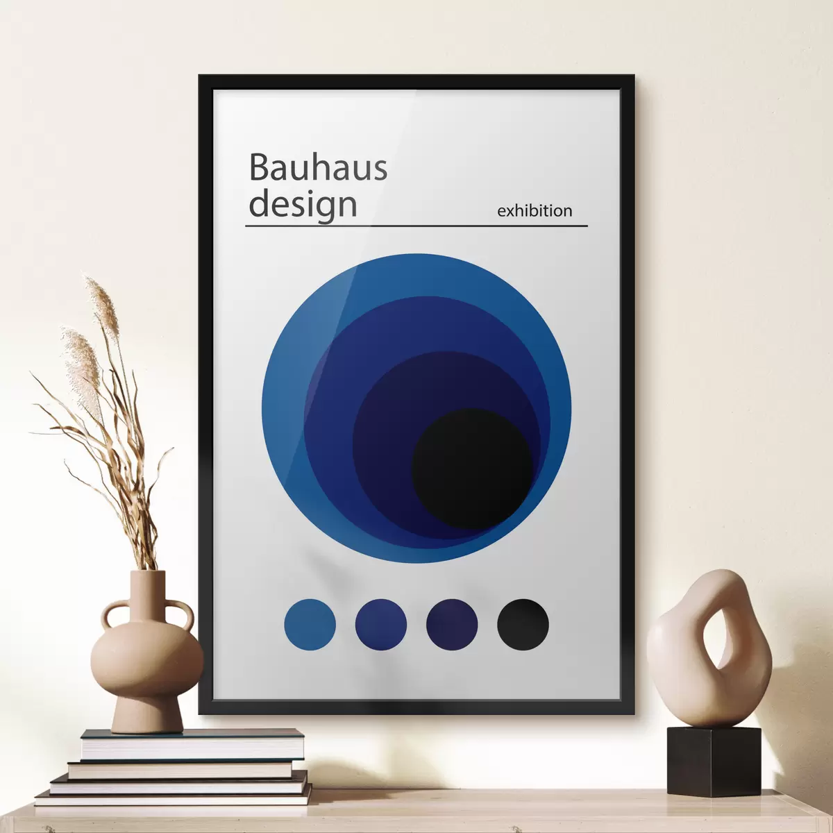 Plakatas Bauhaus geometrinė abstrakcija f39255