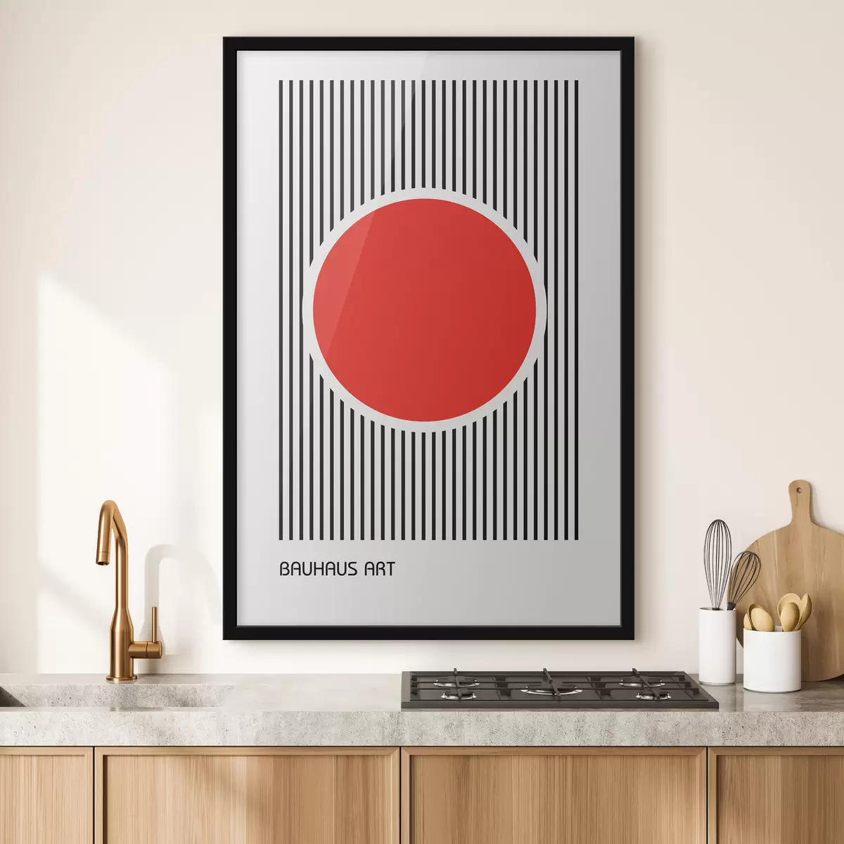 Plakatas Bauhaus geometrinė abstrakcija f39262