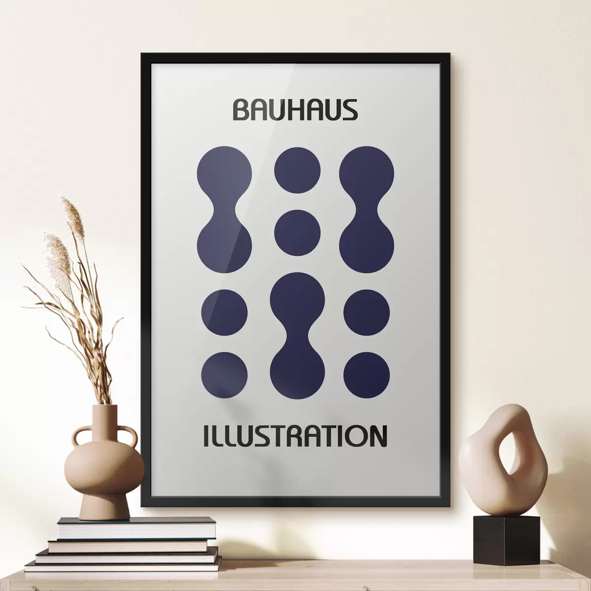 Plakatas Bauhaus geometrinė abstrakcija f39271
