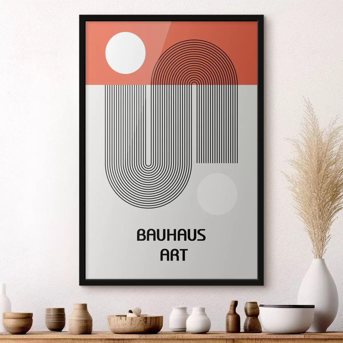 Plakatas Bauhaus geometrinė abstrakcija f39273