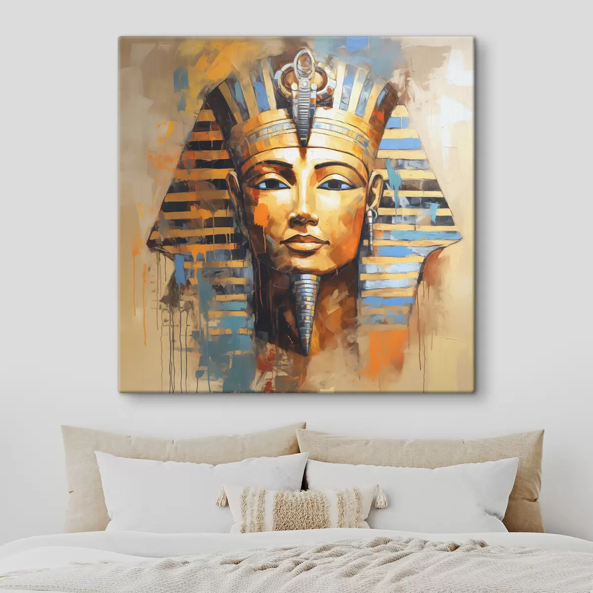 Paveikslėlis Egipto faraono aliejinės tapybos portretas s39332