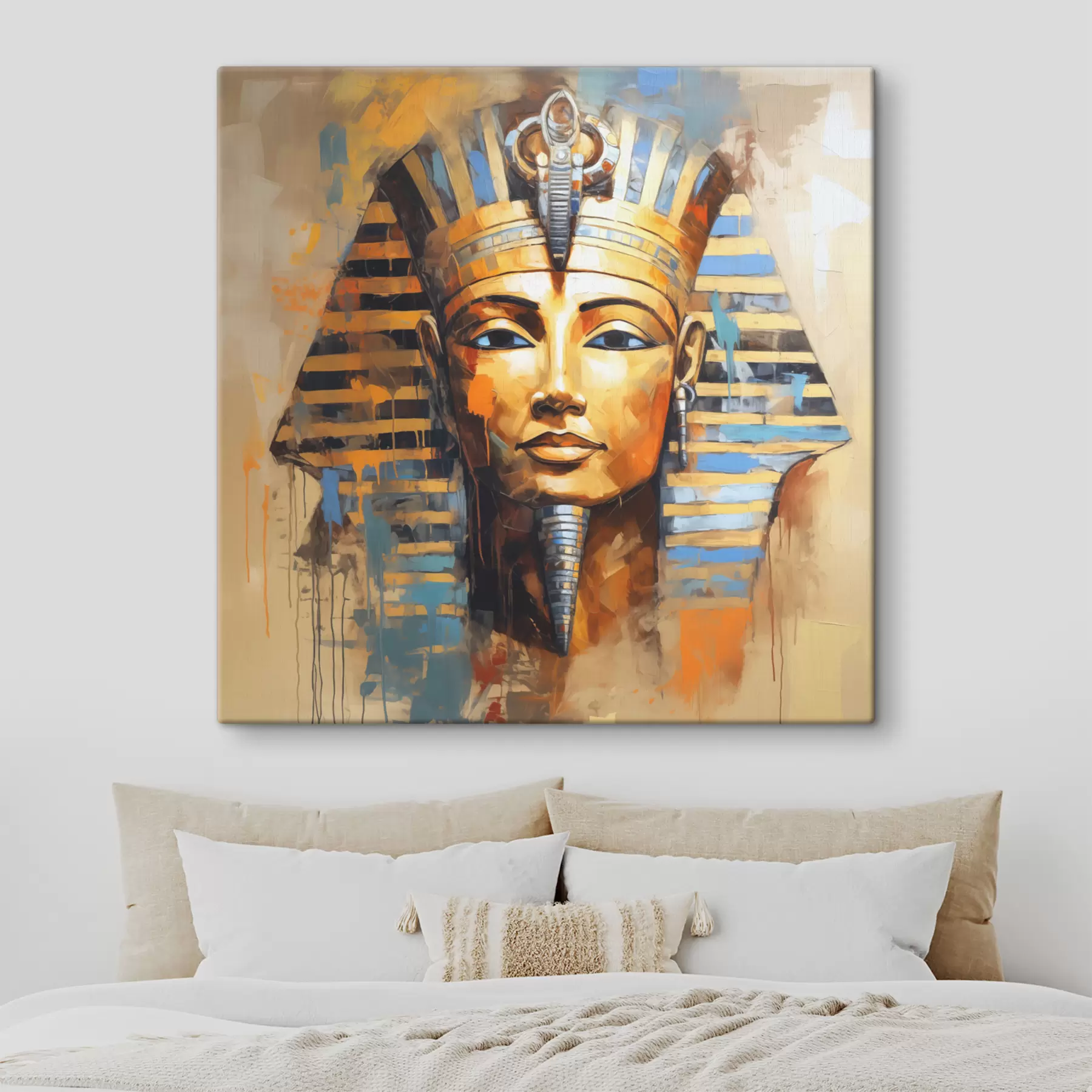 Fototapetai Egipto faraono aliejinės tapybos portretas s39332