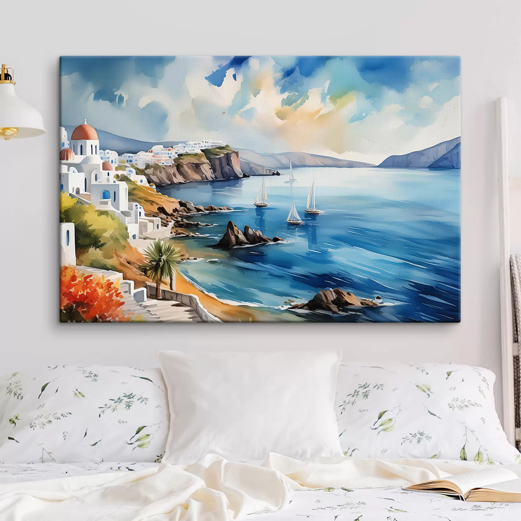 Fototapetai Vaizdas į Santorinio miestą s39304
