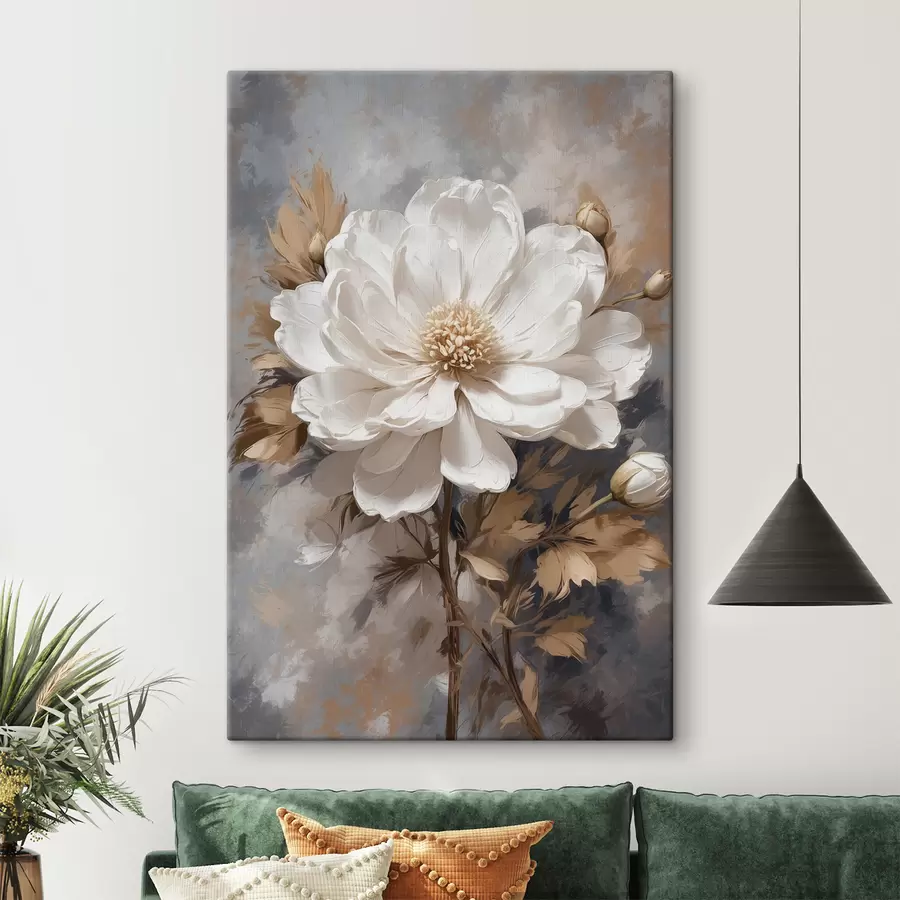 Paveikslėlis Balta gėlė stiebu s39166