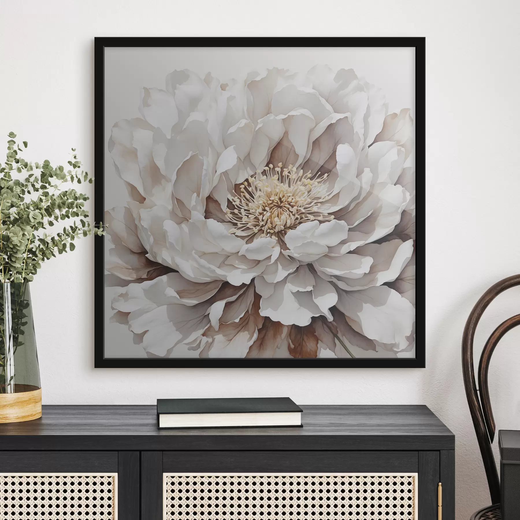 Fototapetai Baltos gėlės vaizdas stambiu planu f39178