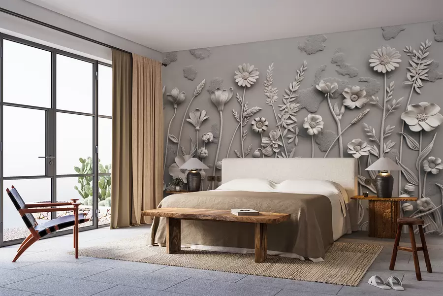 Fototapetai Lauko 3D gėlės w07869v1