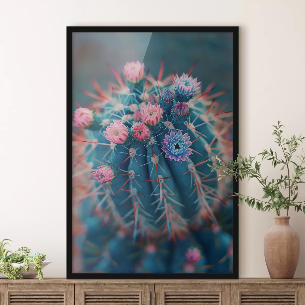 Plakatas Kaktuso makro kadras f39214