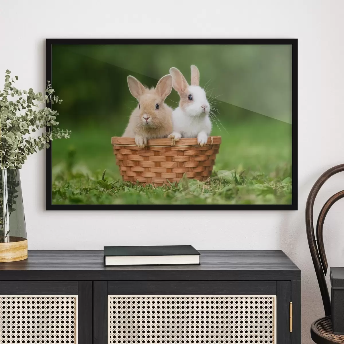 Plakatas Mieli zuikučiai mėgaujasi savo jaukia vieta f37760