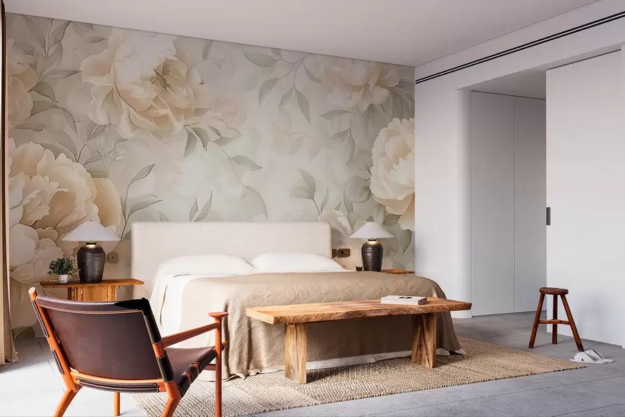 Fototapetai Blyškių ir subtilių spalvų bijūnai w07892