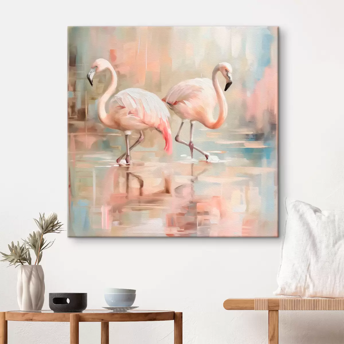 Paveikslėlis Du flamingo paukščiai s39540
