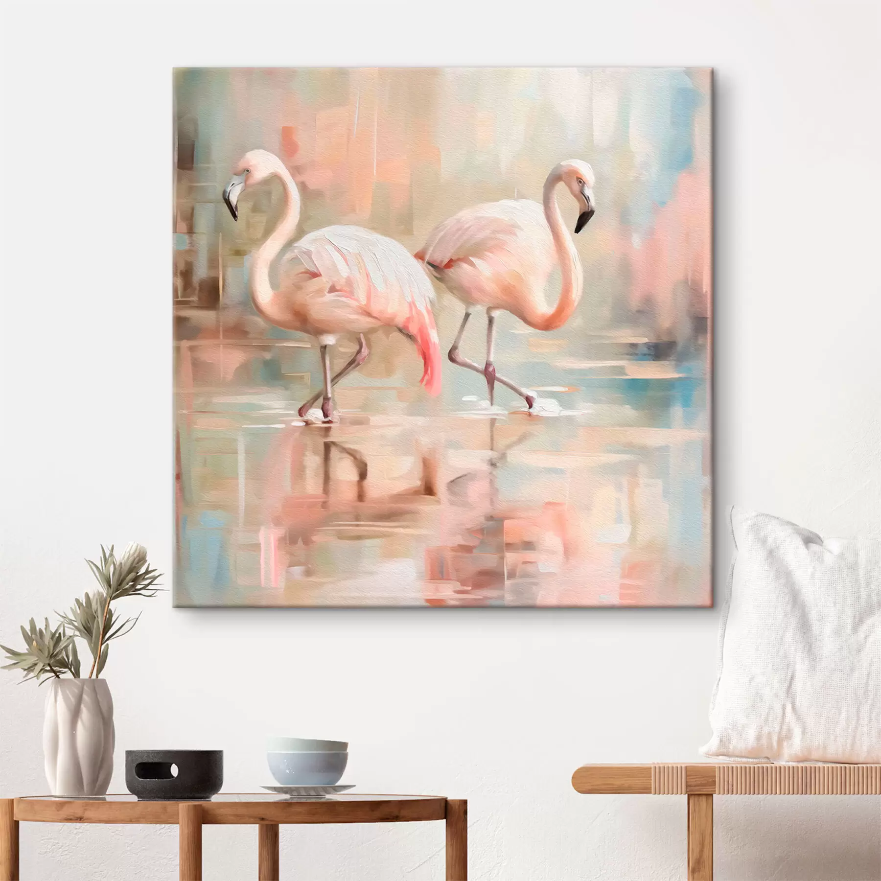 Paveikslėlis Du flamingo paukščiai s39540
