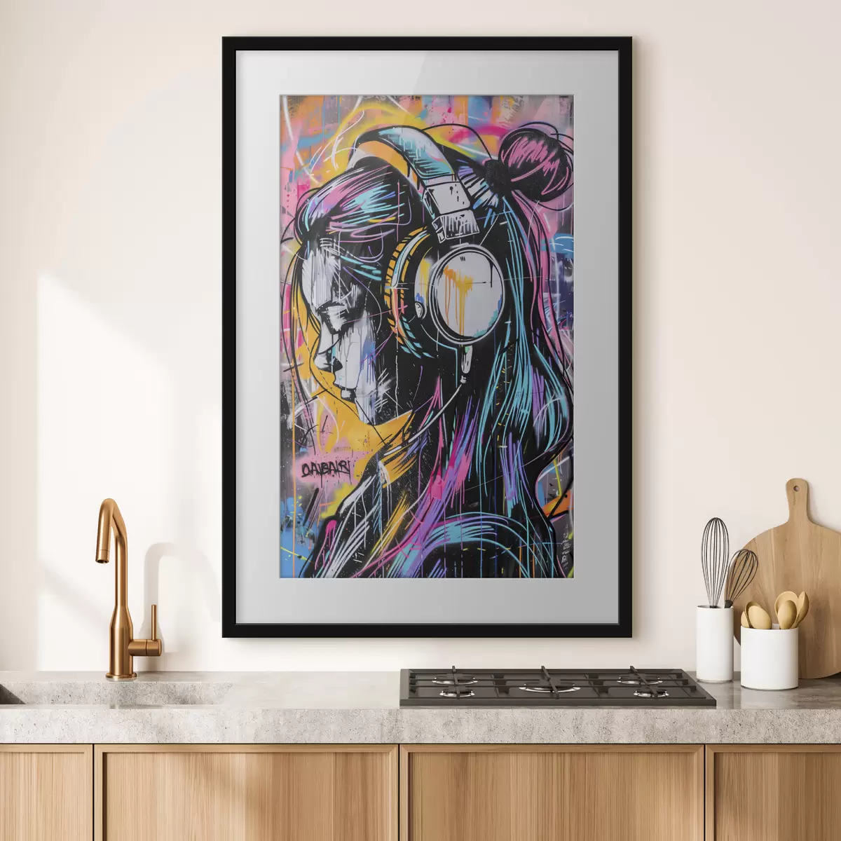Plakatas Paskendusi muzikoje f39443