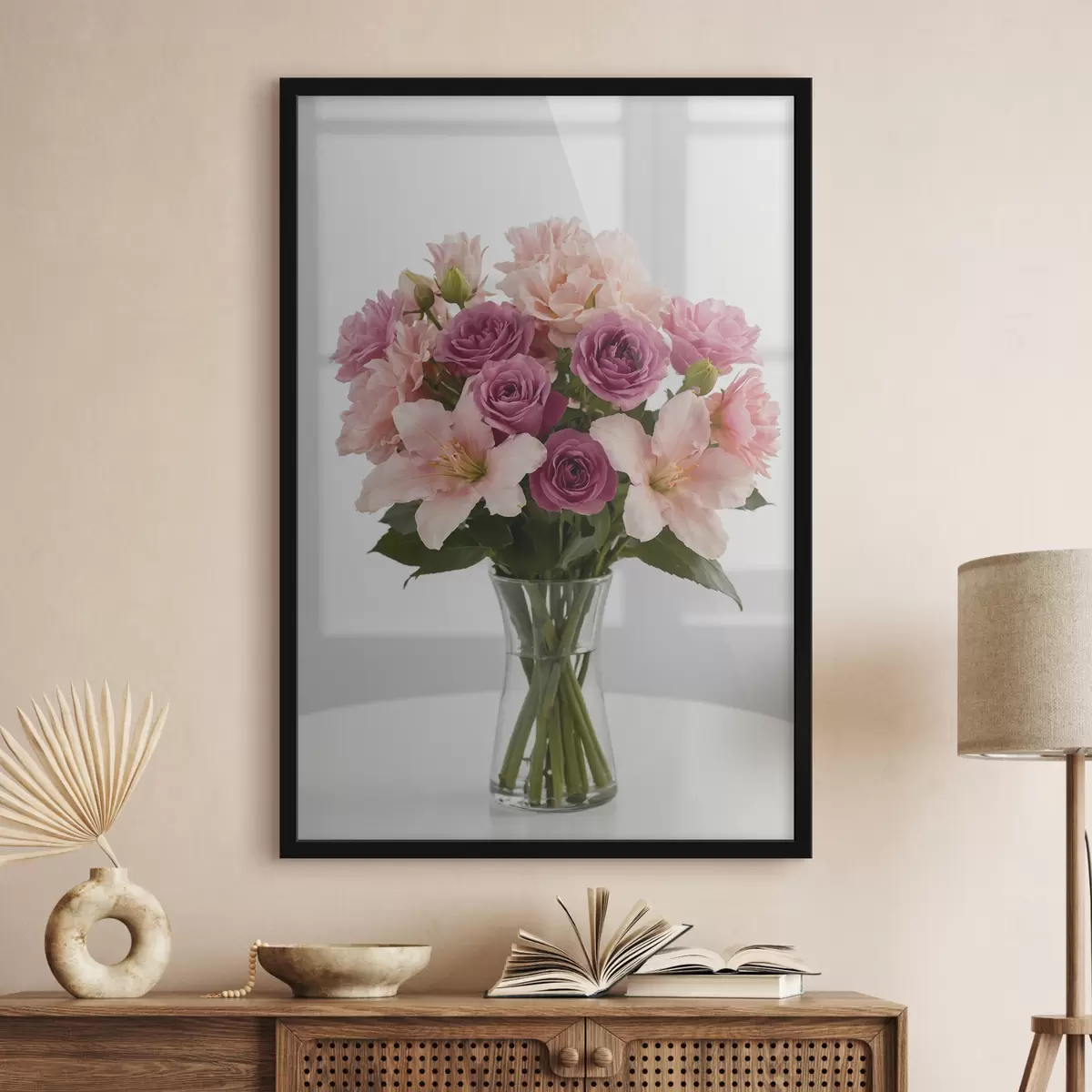 Plakatas Gėlės vazoje ant stalo f39369