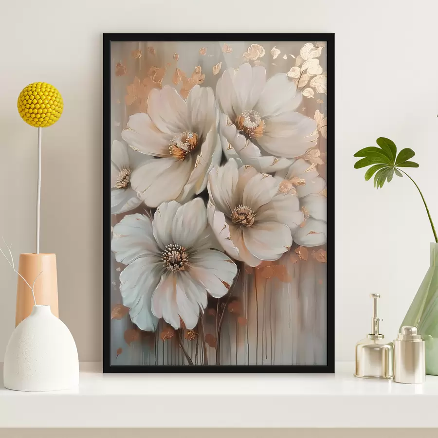 Fototapetai Baltos gėlės f39551