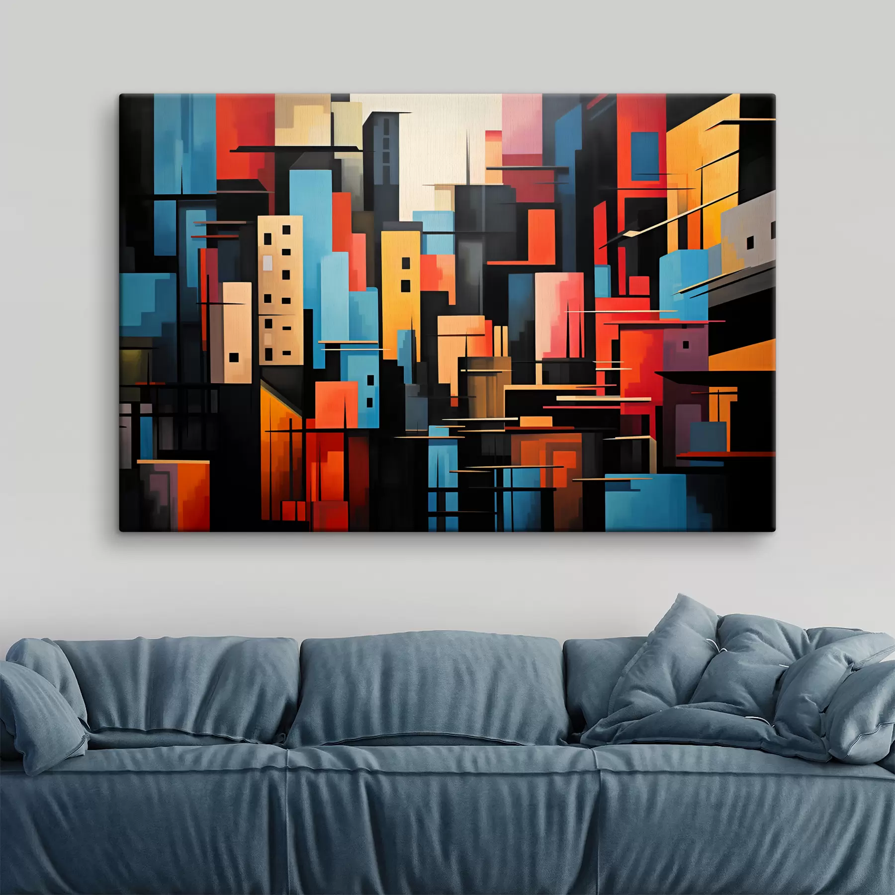 Fototapetai Geometrinė miesto abstrakcija s39716