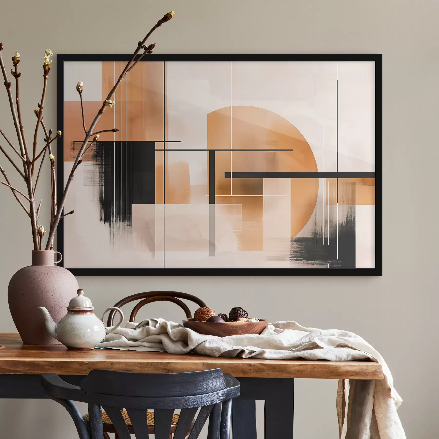 Fototapetai Abstrakcija su geometrinėmis figūromis f39561