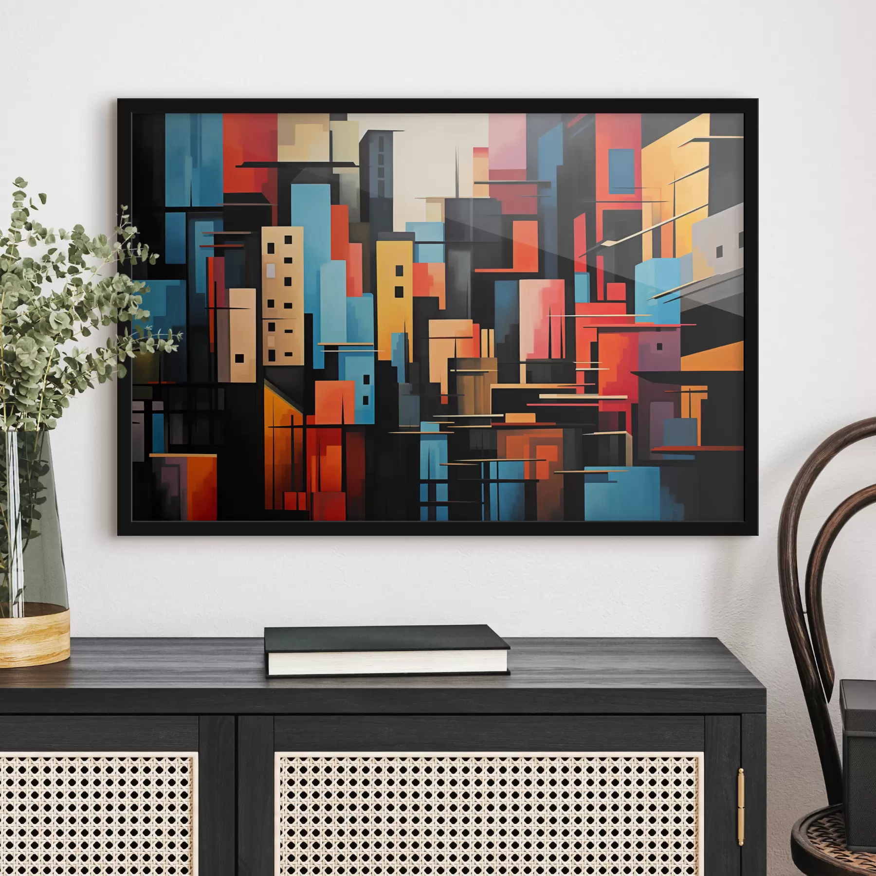 Fototapetai Geometrinė miesto abstrakcija f39716