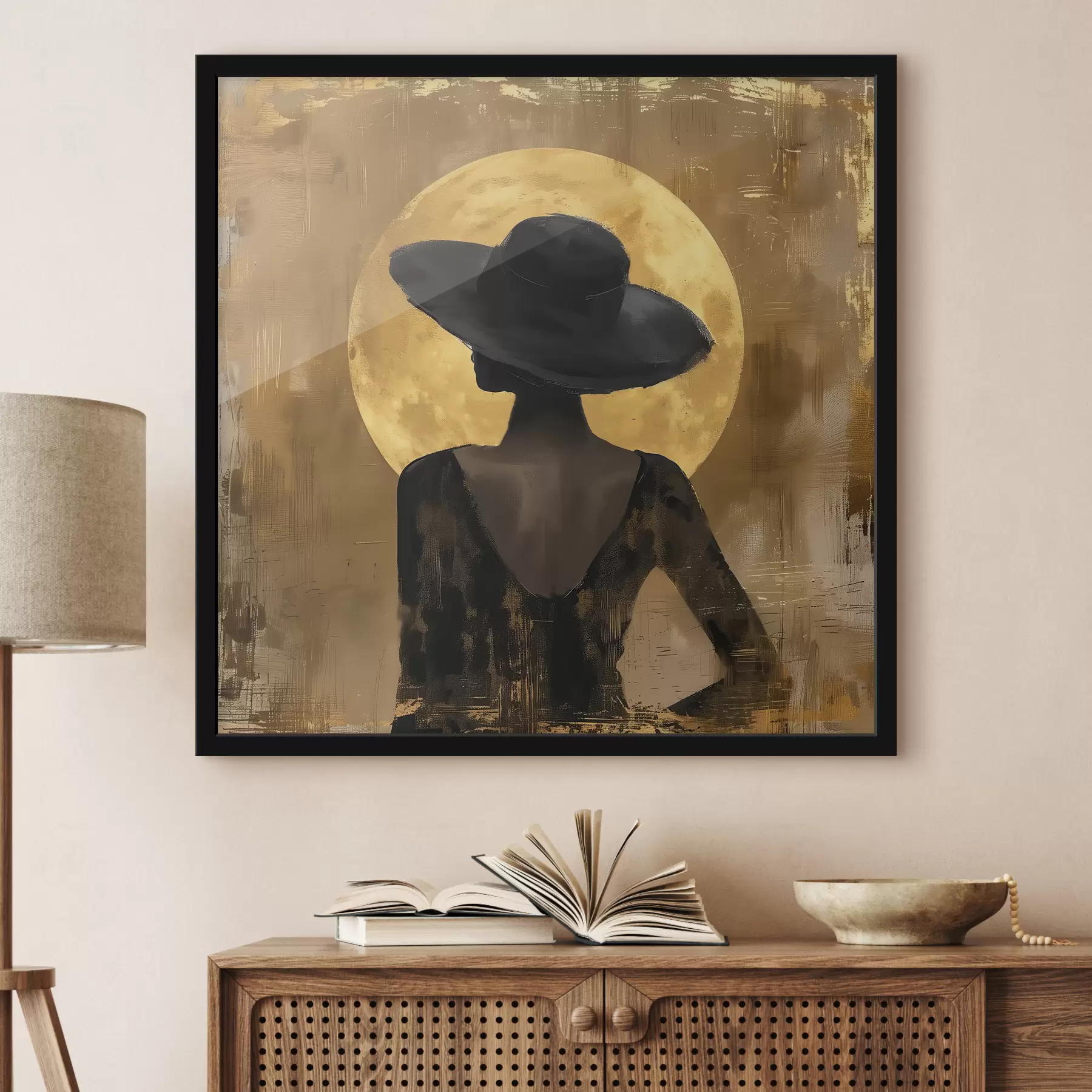 Fototapetai Mergina juodais drabužiais f39686