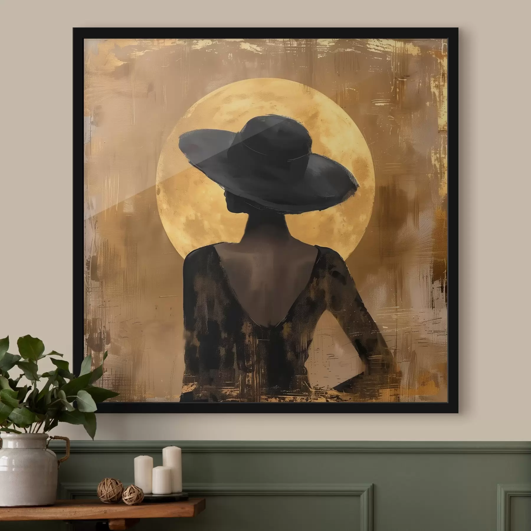 Paveikslėlis Mergina juodais drabužiais f39686