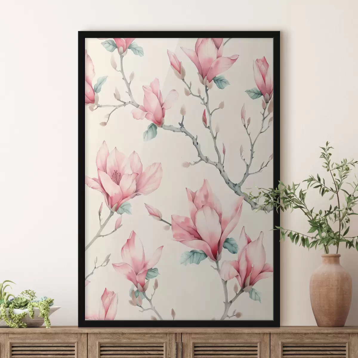 Plakatas Rožinės magnolijos f39695