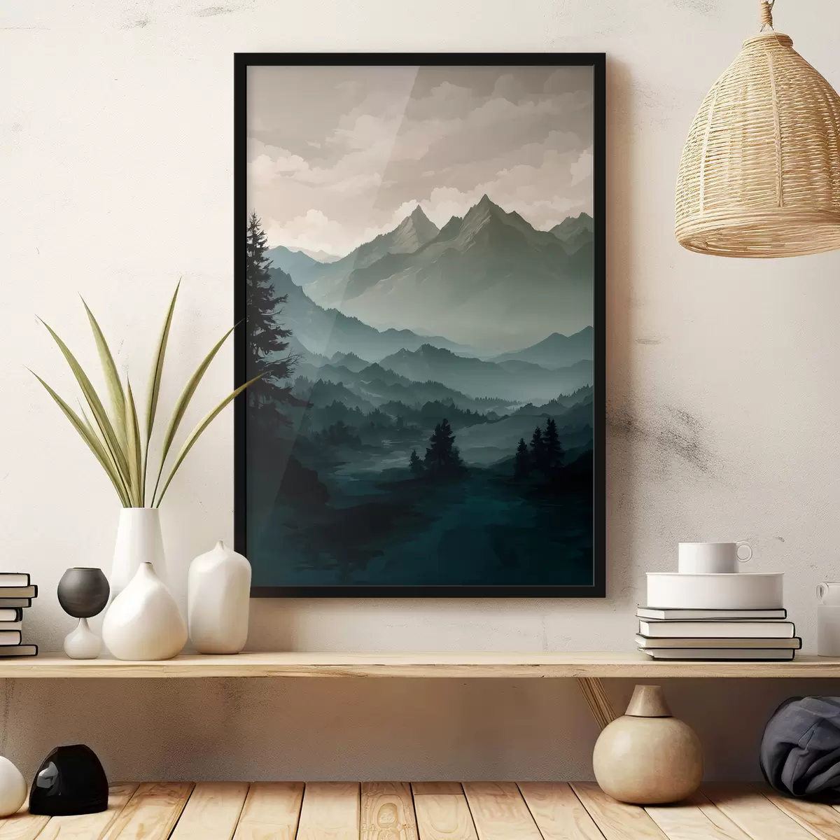 Plakatas Kalnų vaizdas f39587