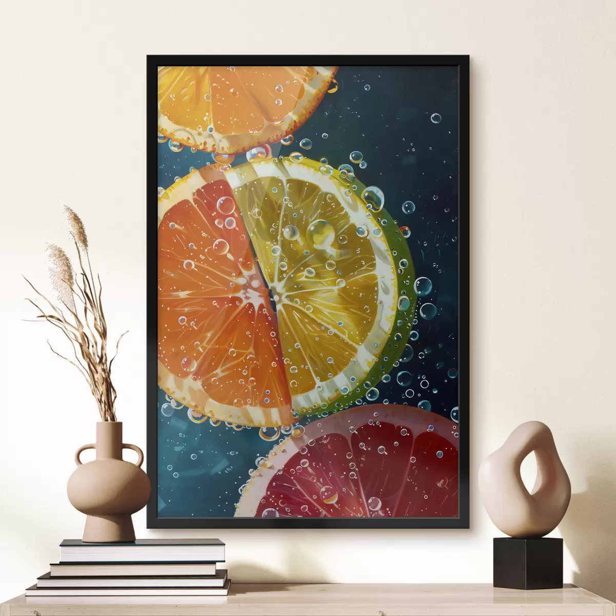 Plakatas Ryškus citrusinis laimo apelsinų greipfrutas f39236