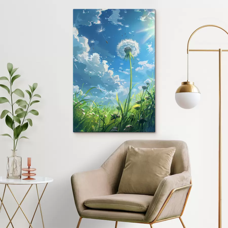 Fototapetai Kiaulpienė lauke s39794