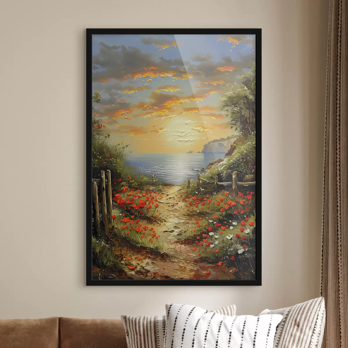 Plakatas Gėlės ant kranto f39812