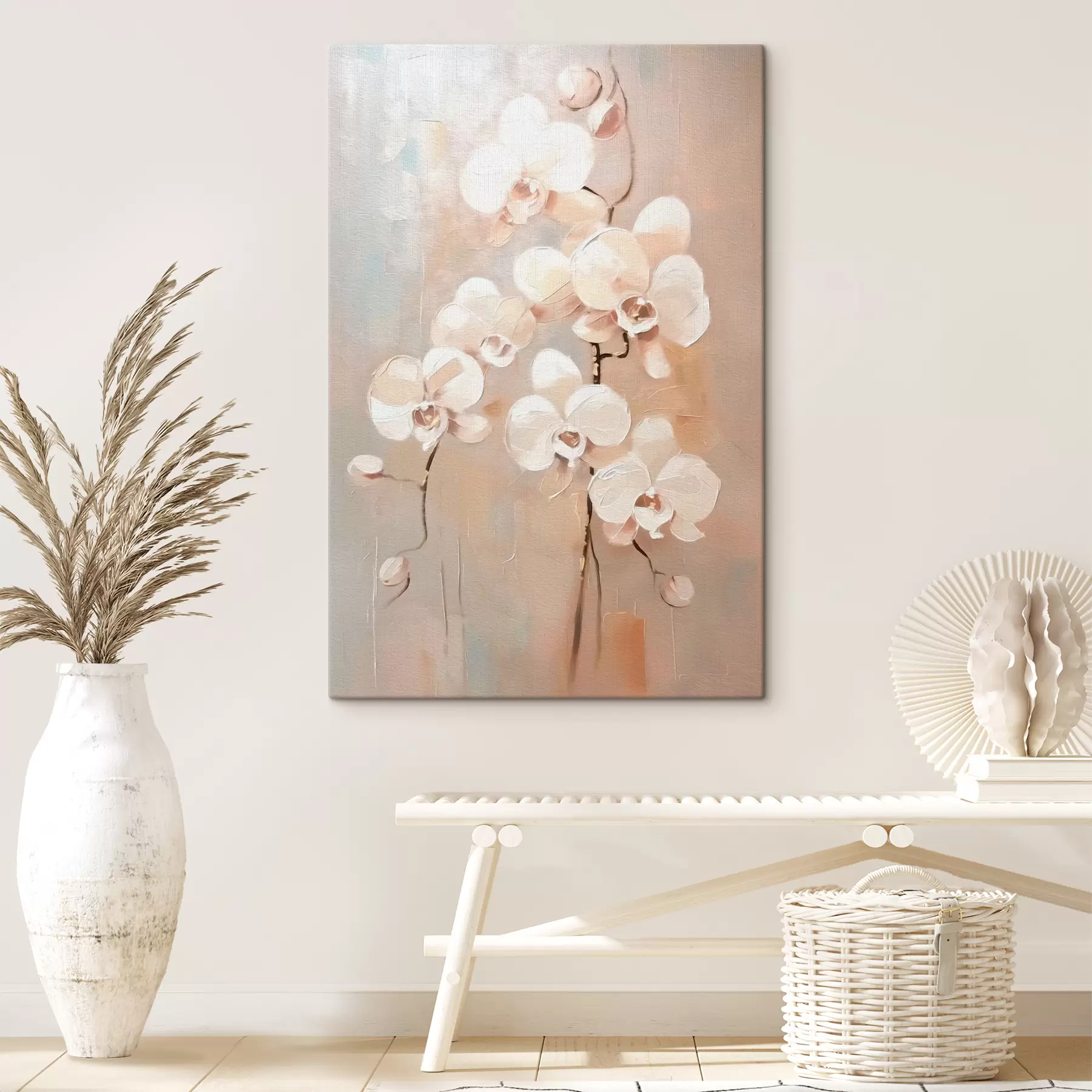 Paveikslėlis Baltos orchidėjų gėlės s39842