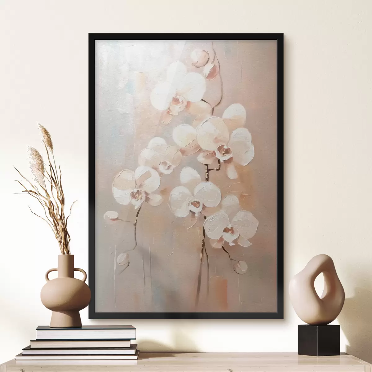 Plakatas Baltos orchidėjų gėlės f39842